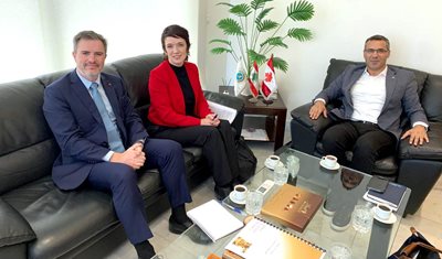 وزير الزراعة الدكتور نزار هاني يستقبل السفير الكندي: تعاون متجدد لتعزيز الأمن الغذائي والزراعة المستدامة في لبنان