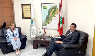 وزير الزراعة استقبل ممثلة منظمة الأغذية والزراعة للأمم المتحدة (الفاو) في لبنان