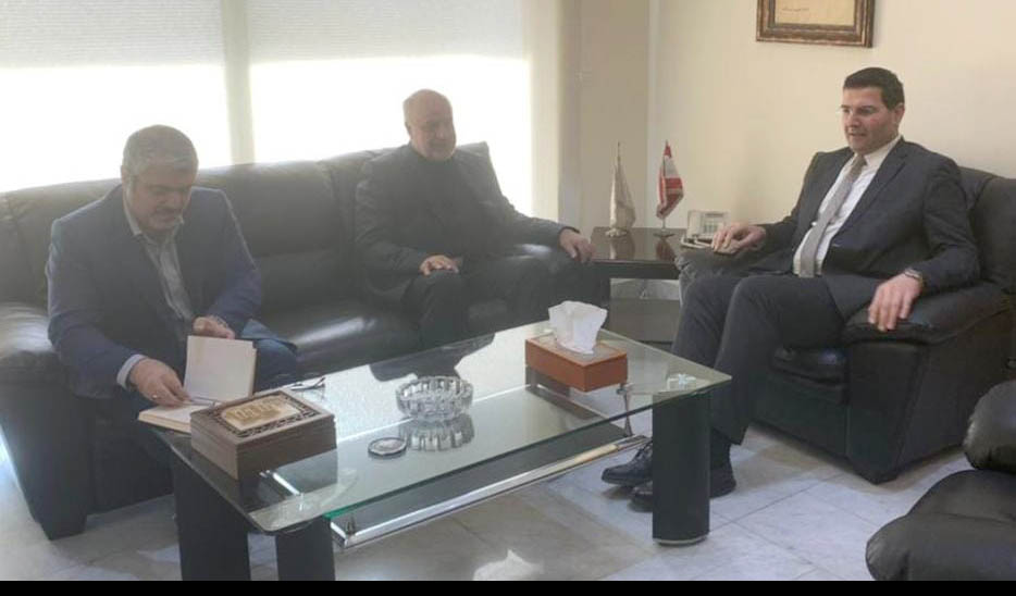 وزير الزراعة استقبل السفير الايراني في لبنان