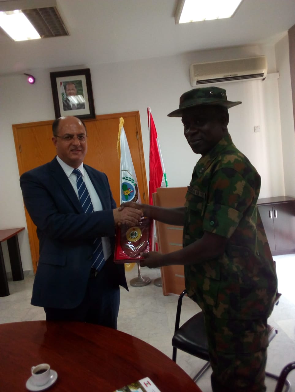  وزير الزراعة استقبل وفداً من كلية الدفاع الوطني في نيجيريا 