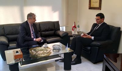وزير الزراعة استقبل سفير لبنان لدى الاتحاد الاوروبي