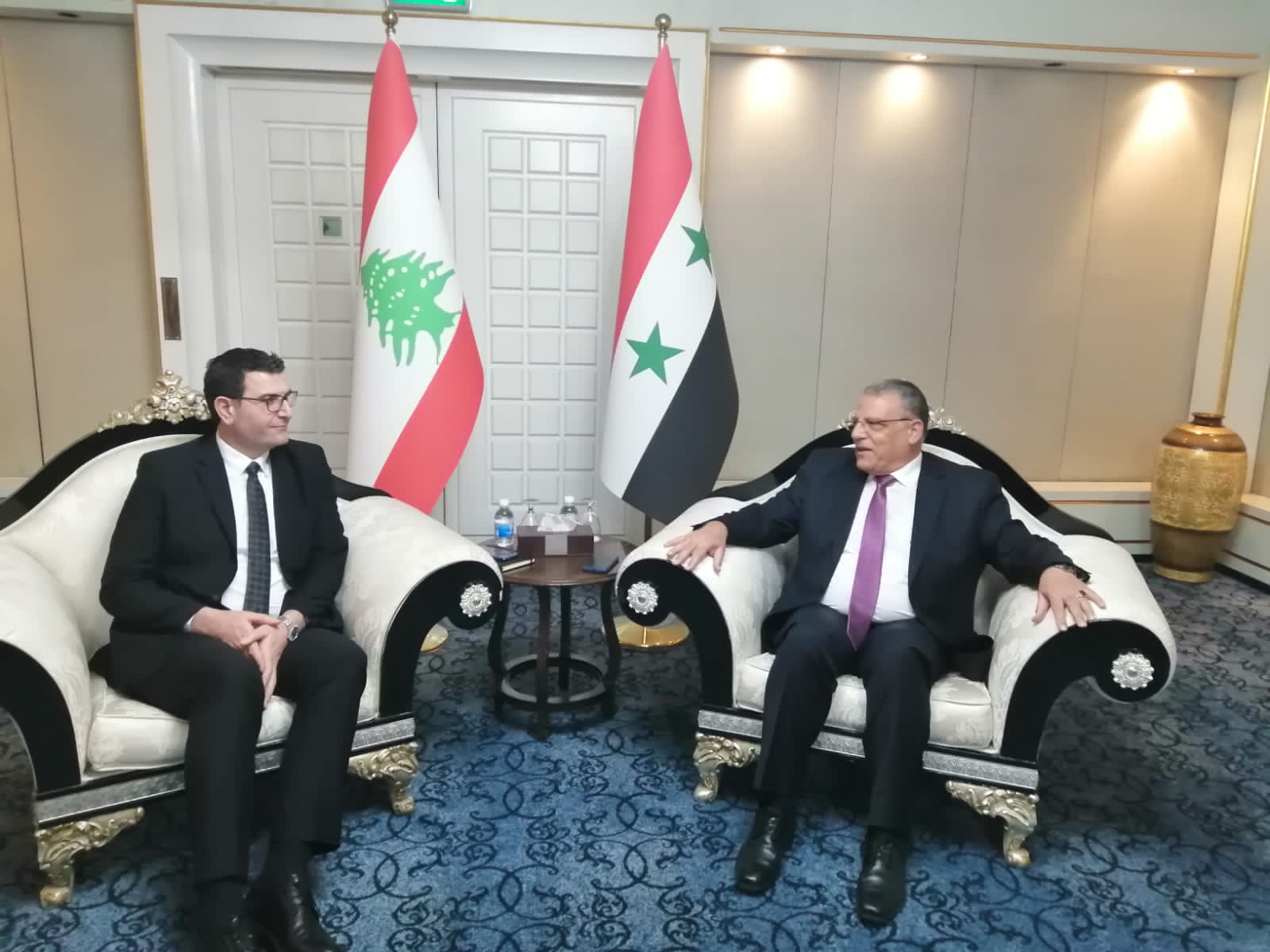 الحاج حسن يلتقي وزير الزراعة السوري في بغداد ضمن فعاليات مؤتمر منظمة الأغذية والزراعة الإقليمي للشرق الأدنى الذي يعقد في بغداد