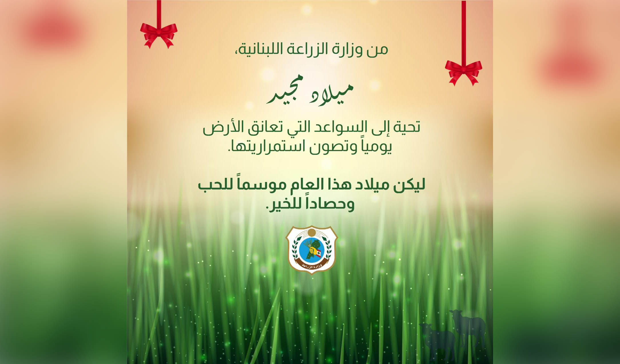 ميلاد مجيد... تحية إلى السواعد التي تعانق الأرض يومياً وتصون استمراريتها