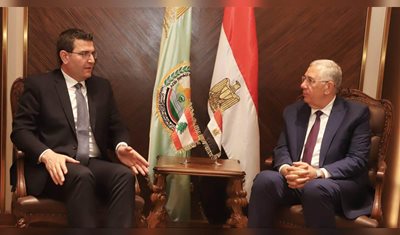 الوزير الحاج حسن التقى نظيره المصري في العاصمة الادارية الجديدة