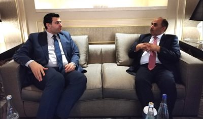 وزير الزراعة اللبناني التقى رئيس الوفد الفلسطيني خلال الدورة 43 لمركز 