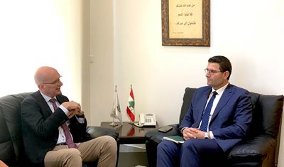وزير الزراعة التقى السفير الالماني في لبنان