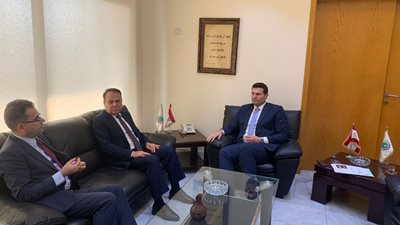 وزير الزراعة استقبل السفير اللبناني في العراق