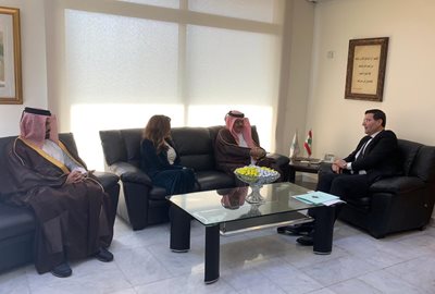 وزير الزراعة خلال استقباله السفير القطري في لبنان والسفيرة اللبنانية في قطر: 
