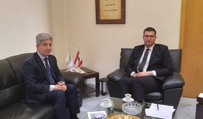وزير الزراعة استقبل السفير اللبناني في أوكرانيا