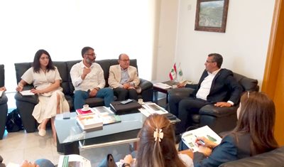 وزير الزراعة نزار هاني يبحث مع المركز اللبناني للبحوث والدراسات سبل تفعيل الممارسات الزراعية الجيدة بدعم من هولندا