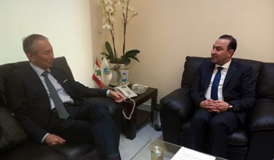 الوزير مرتضى استقبل السفير الياباني في لبنان