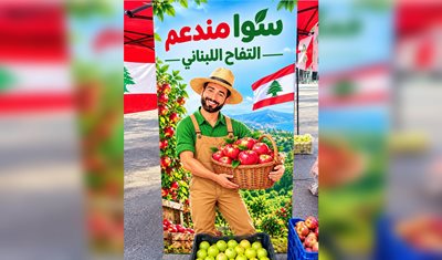 من جبيل… التضامن مع مزارعي التفاح يتحوّل إلى فعل: نقطة بيع أولى ضمن حملة وزارة الزراعة